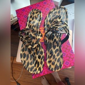 Tory Burch cheetah Miller sandals